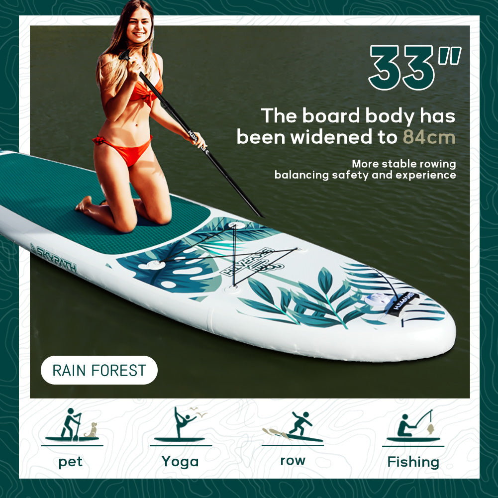 Inflatable Stand Up Paddle Board, Ultra-Light SUP Board, Wide Stable Family Board with Full Set of SUP Board Accessories