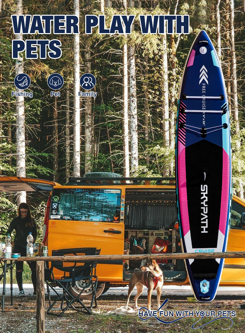 Inflatable Stand Up Paddle Board, 12'6''* 32''Ultra-Light SUP Board,Blow Up Paddle Board, for Youth & Adults of All Skill Levels with Full Set of SUP Board Accessories