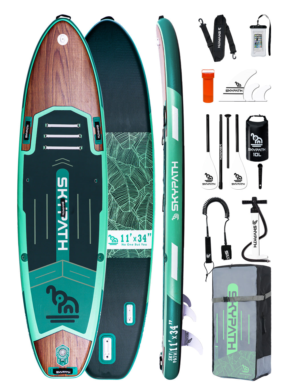 Inflatable Stand Up Paddle Board, Ultra-Light SUP Board, Wide Stable Family Board with Full Set of SUP Board Accessories