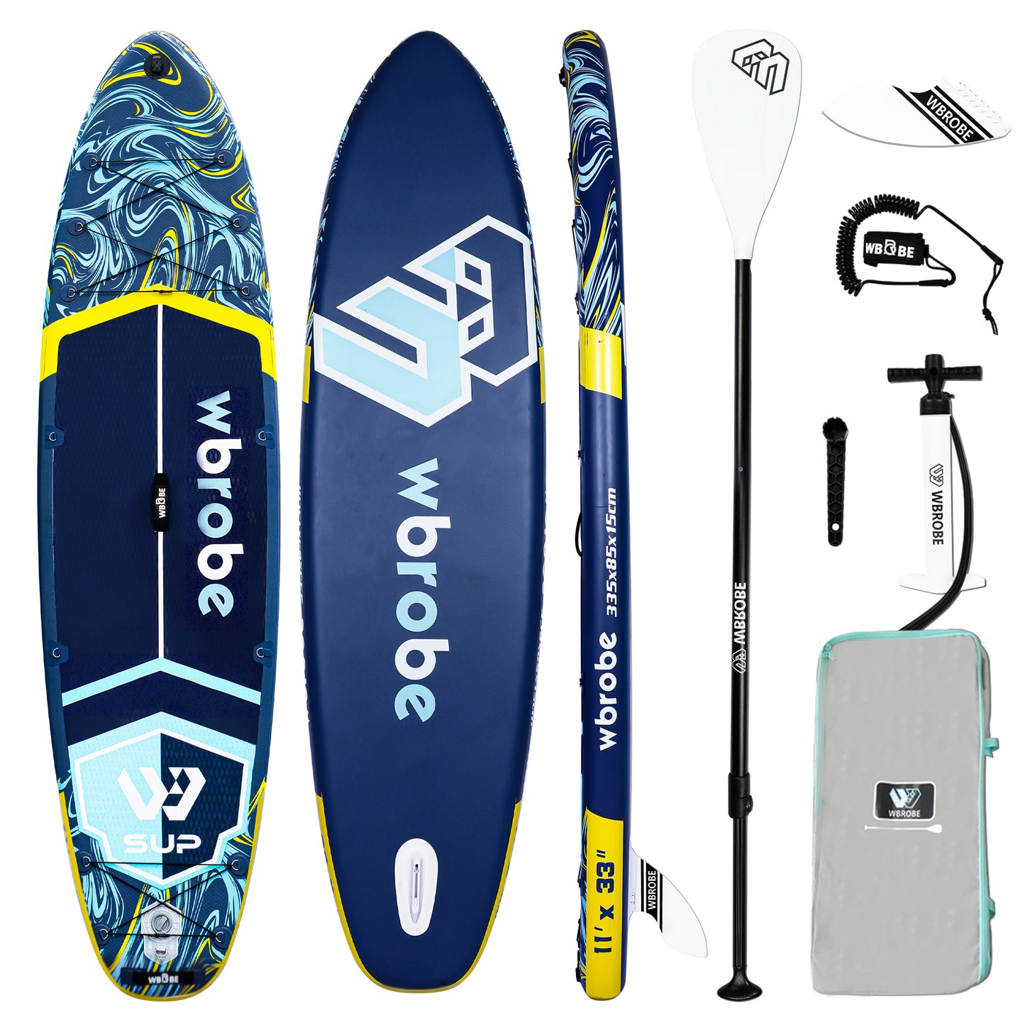 Inflatable Paddle Board,Stand Up Paddle Boards, 11'*33'' 6'' Extra Wide SUP Board, with Full Set of SUP Board Accessories for Youth & Adult