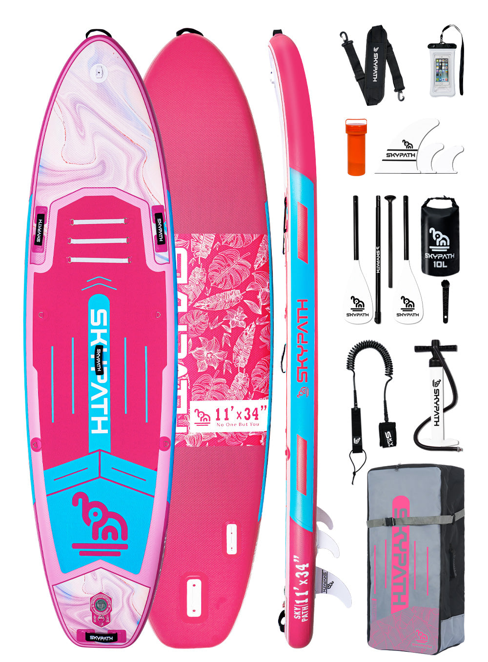 Inflatable Stand Up Paddle Board, Ultra-Light SUP Board, Wide Stable Family Board with Full Set of SUP Board Accessories