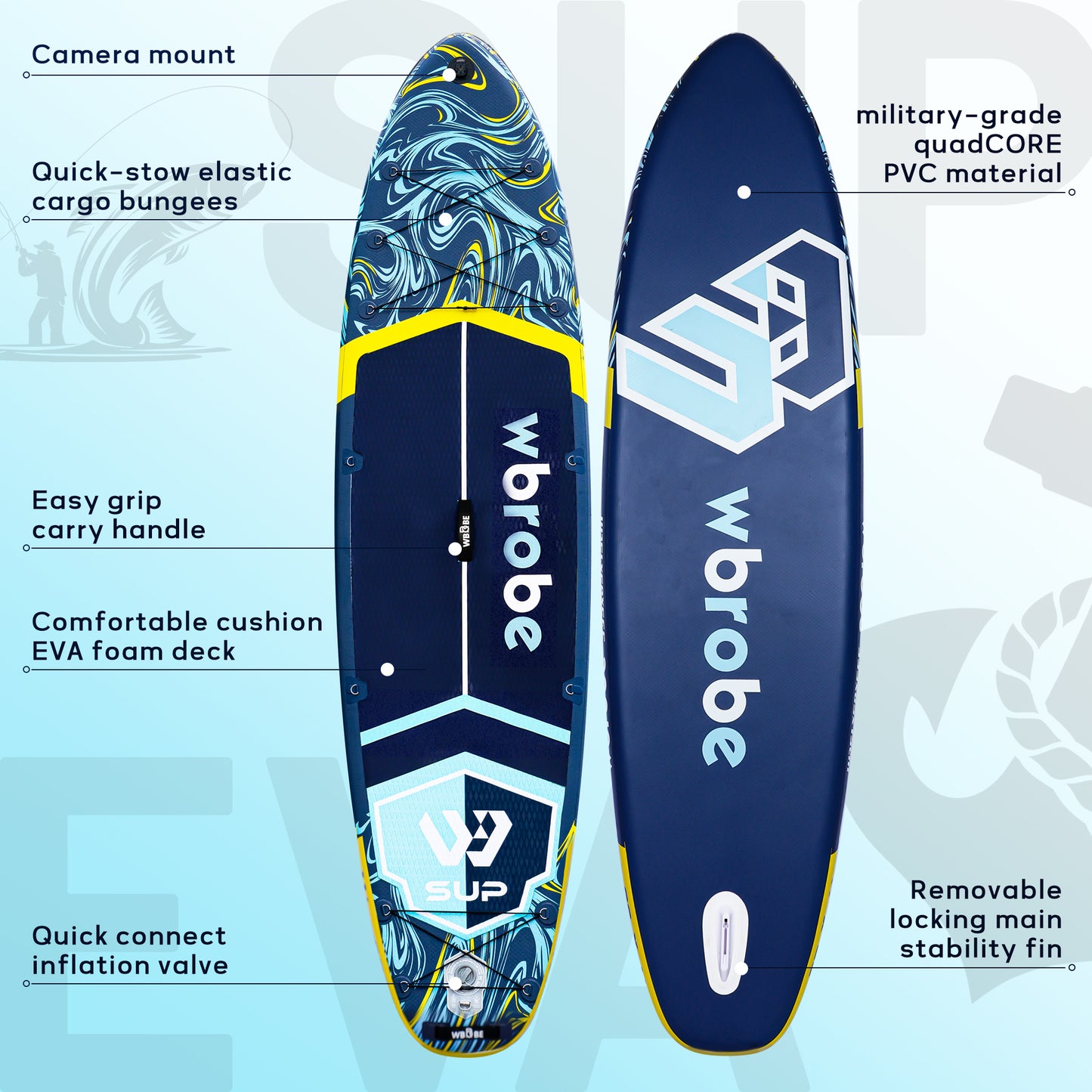 Inflatable Paddle Board,Stand Up Paddle Boards, 11'*33'' 6'' Extra Wide SUP Board,  with Full Set of SUP Board Accessories for Youth & Adult