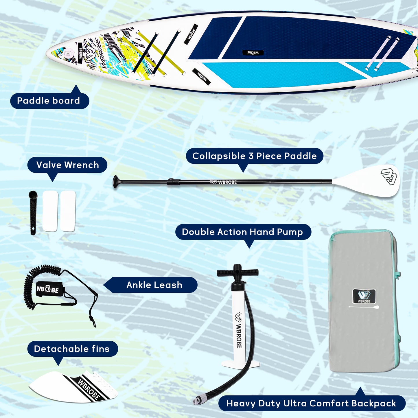 Inflatable Paddle Board,Stand Up Paddle Boards, 12'6''-31''-6''/11'6''-30'' -6'' SUP Board,  with Full Set of SUP Board Accessories for Youth & Adult