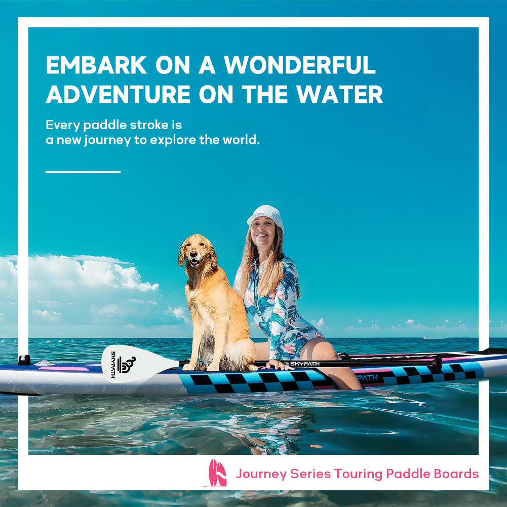 Functional Cruising Inflatable Stand Up Paddle Board, Ultra-Light SUP Board, Wide Stable Family Board with Full Set of SUP Board Accessories