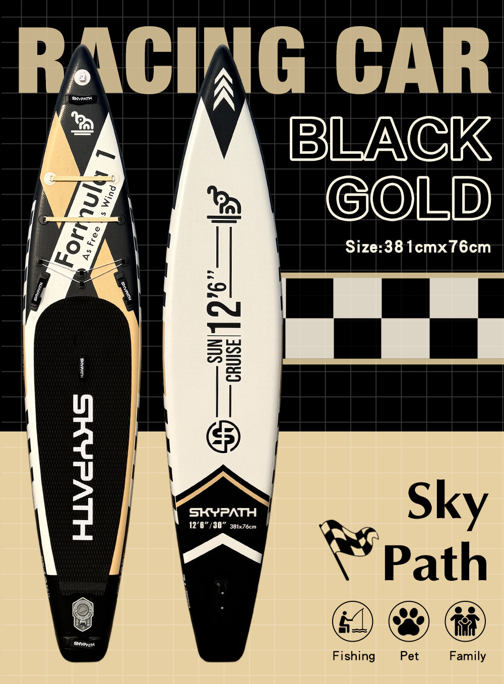 Inflatable Stand Up Paddle Board, 12'6''* 30''Ultra-Light SUP Board,Blow Up Paddle Board, for Youth & Adults of All Skill Levels with Full Set of SUP Board Accessories
