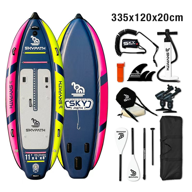 Inflatable Stand Up Paddle Board,335*120*20cm Fishing SUP Board,Blow Up Paddle Board, for Youth & Adults with Full Set of SUP Board Accessories