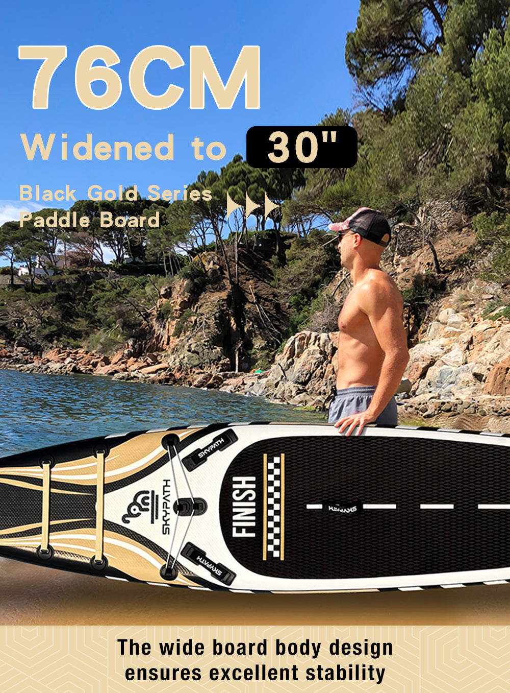 Inflatable Stand Up Paddle Board, 12'6''* 30''Ultra-Light SUP Board,Blow Up Paddle Board, for Youth & Adults of All Skill Levels with Full Set of SUP Board Accessories