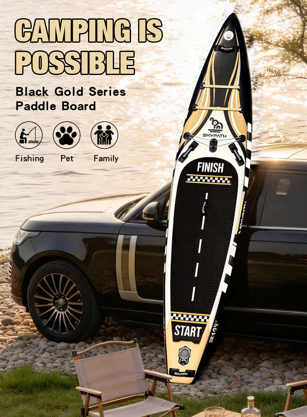 Inflatable Stand Up Paddle Board, 12'6''* 30''Ultra-Light SUP Board,Blow Up Paddle Board, for Youth & Adults of All Skill Levels with Full Set of SUP Board Accessories