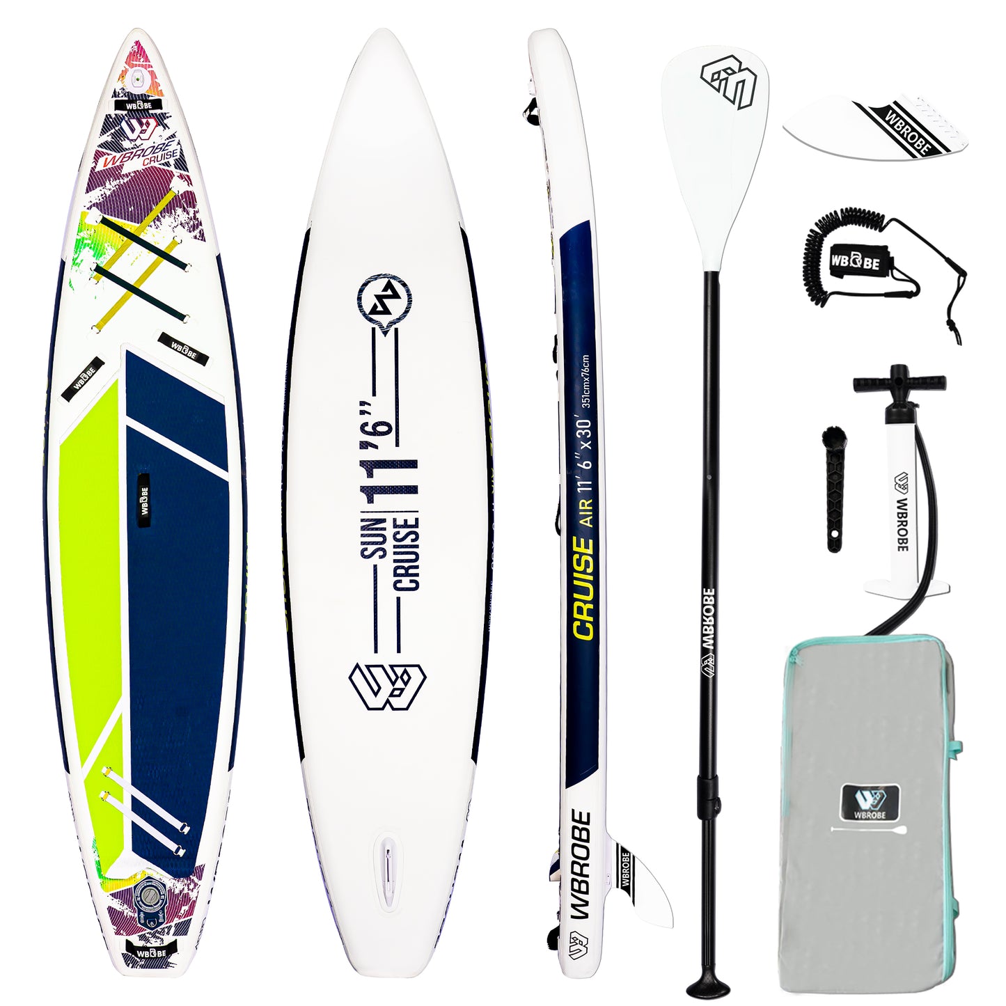 Inflatable Paddle Board,Stand Up Paddle Boards, 12'6''-31''-6''/11'6''-30'' -6'' SUP Board,  with Full Set of SUP Board Accessories for Youth & Adult