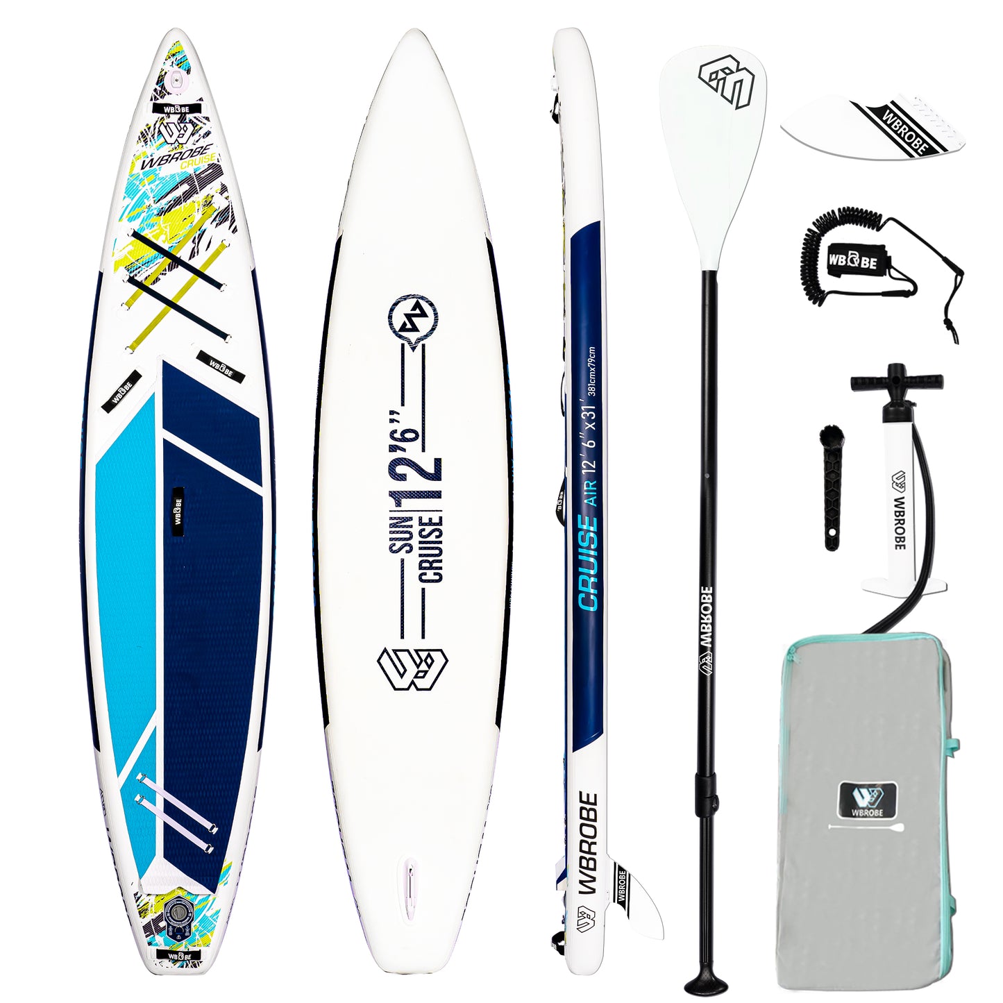 Inflatable Paddle Board,Stand Up Paddle Boards, 12'6''-31''-6''/11'6''-30'' -6'' SUP Board,  with Full Set of SUP Board Accessories for Youth & Adult
